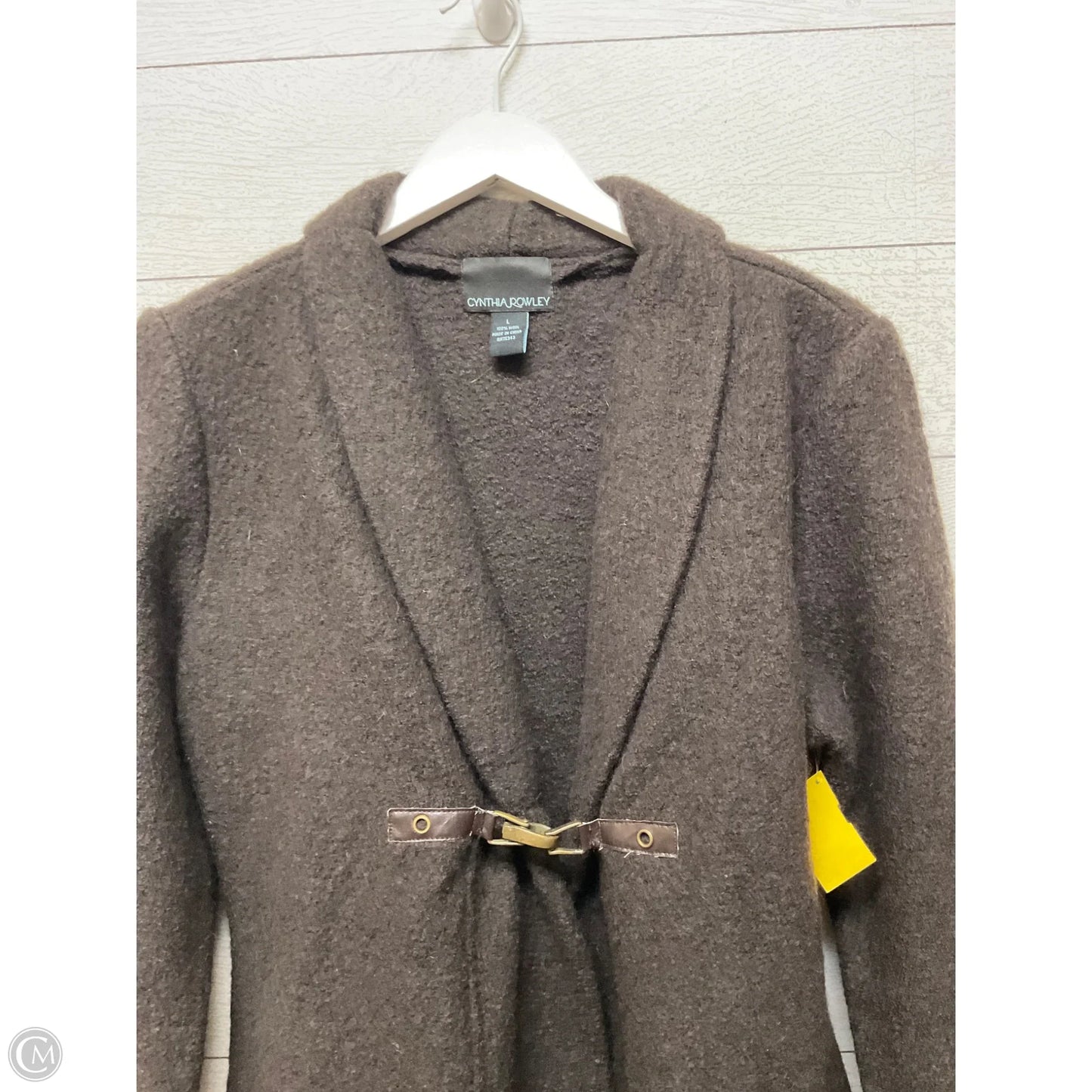 Coat Peacoat By Cynthia Rowley In Brown, Size: L