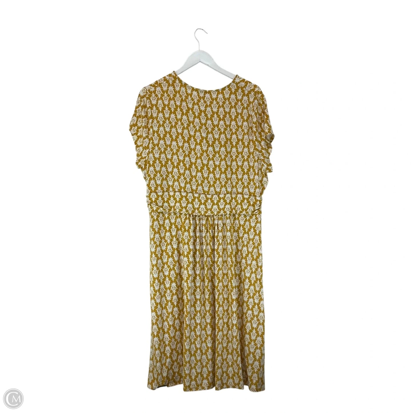 Dress Casual Midi By Boden In Yellow, Size: 20