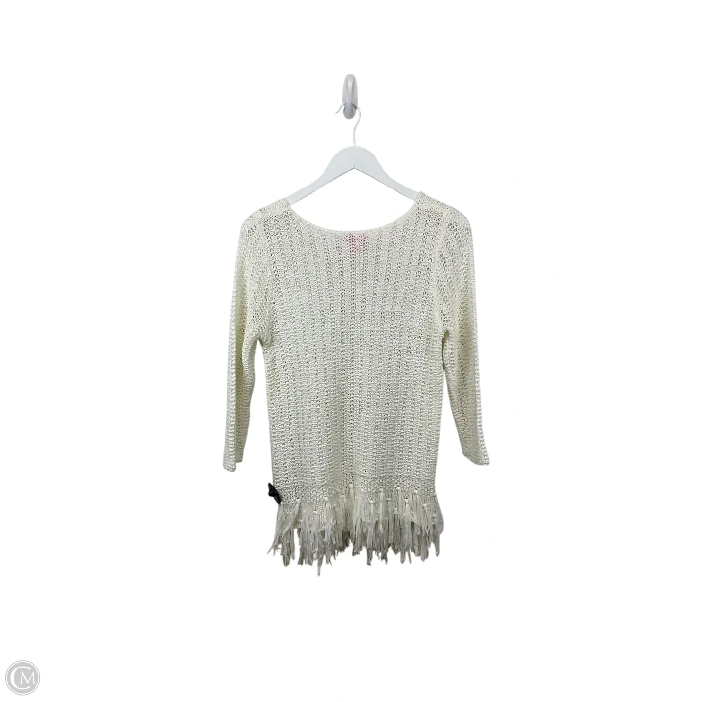 Top Long Sleeve Designer By Lilly Pulitzer In White, Size: M