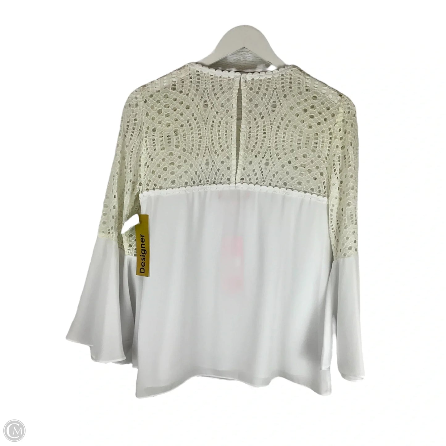 Top Long Sleeve Designer By Lilly Pulitzer In White, Size: M