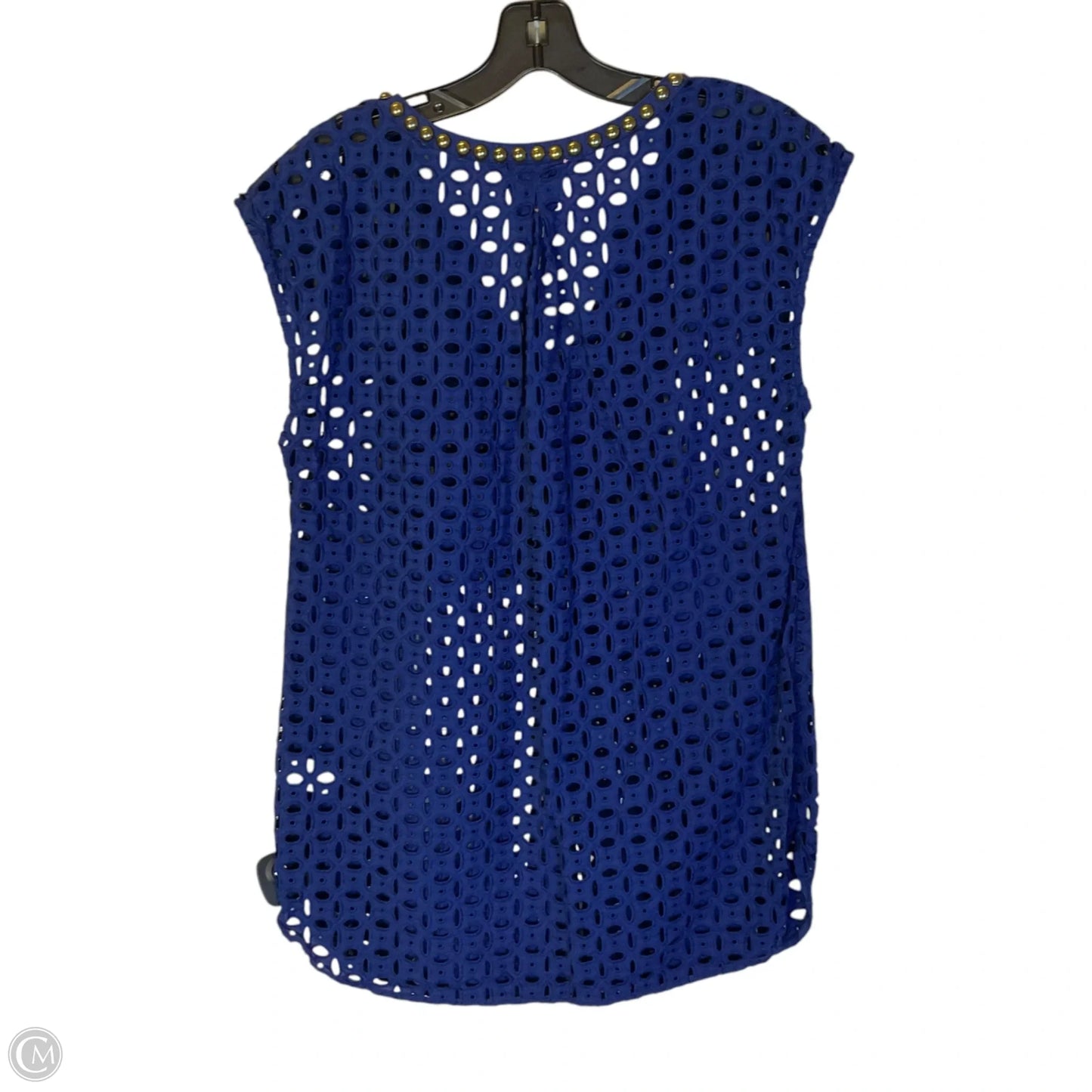 Top Sleeveless Designer By Lilly Pulitzer In Navy, Size: M