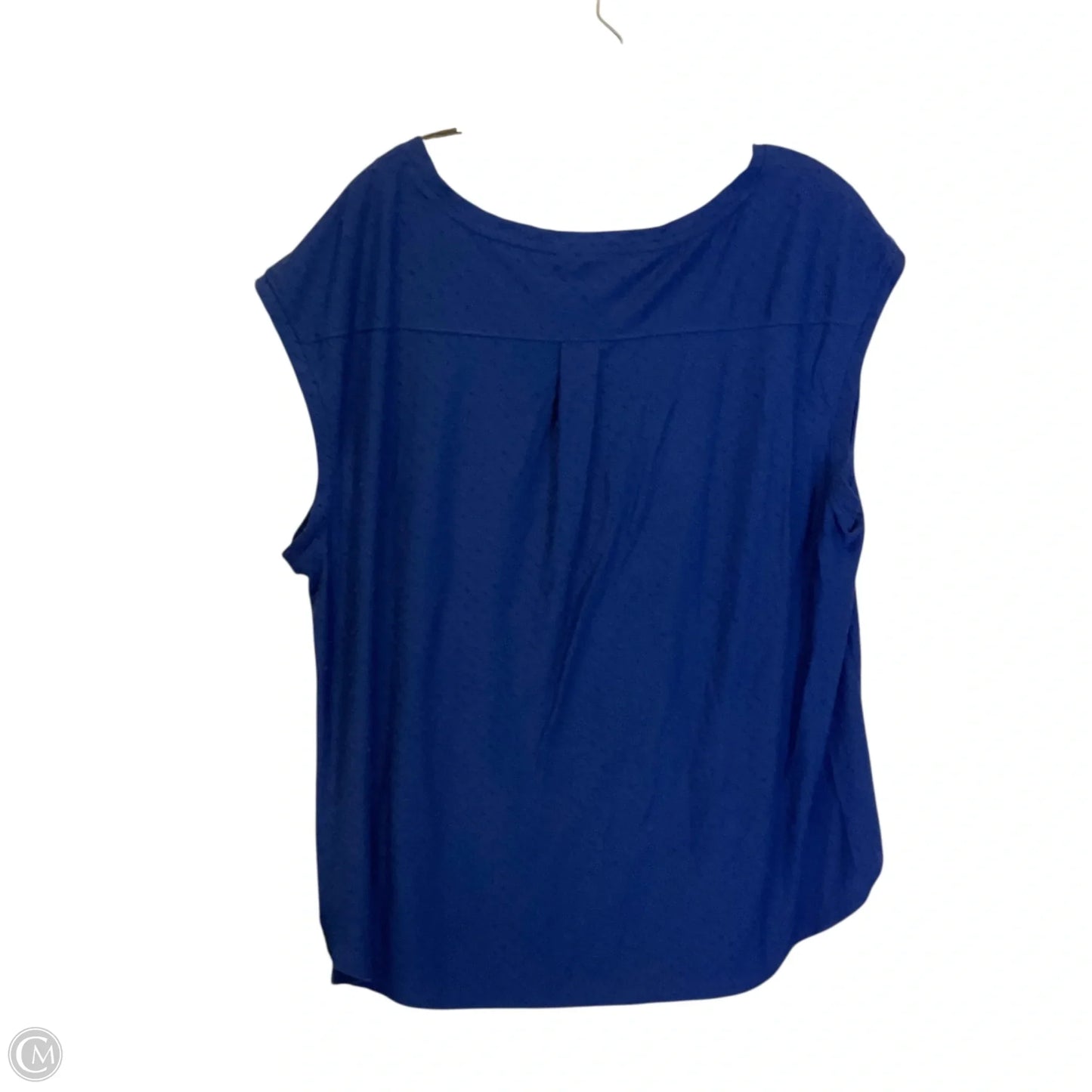 Top Short Sleeve By Elle In Blue, Size: Xxl