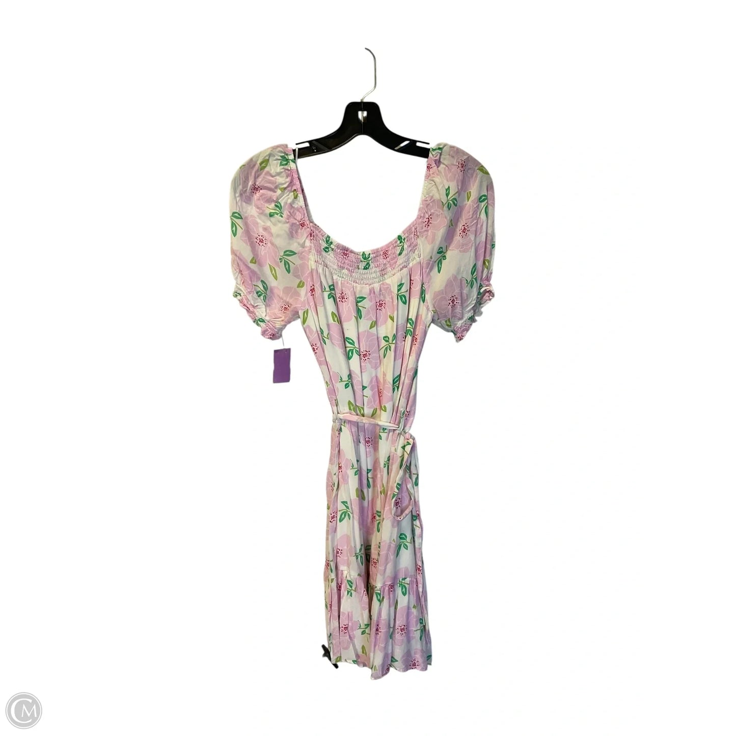 Dress Casual Short By Draper James In Pink & White, Size: S