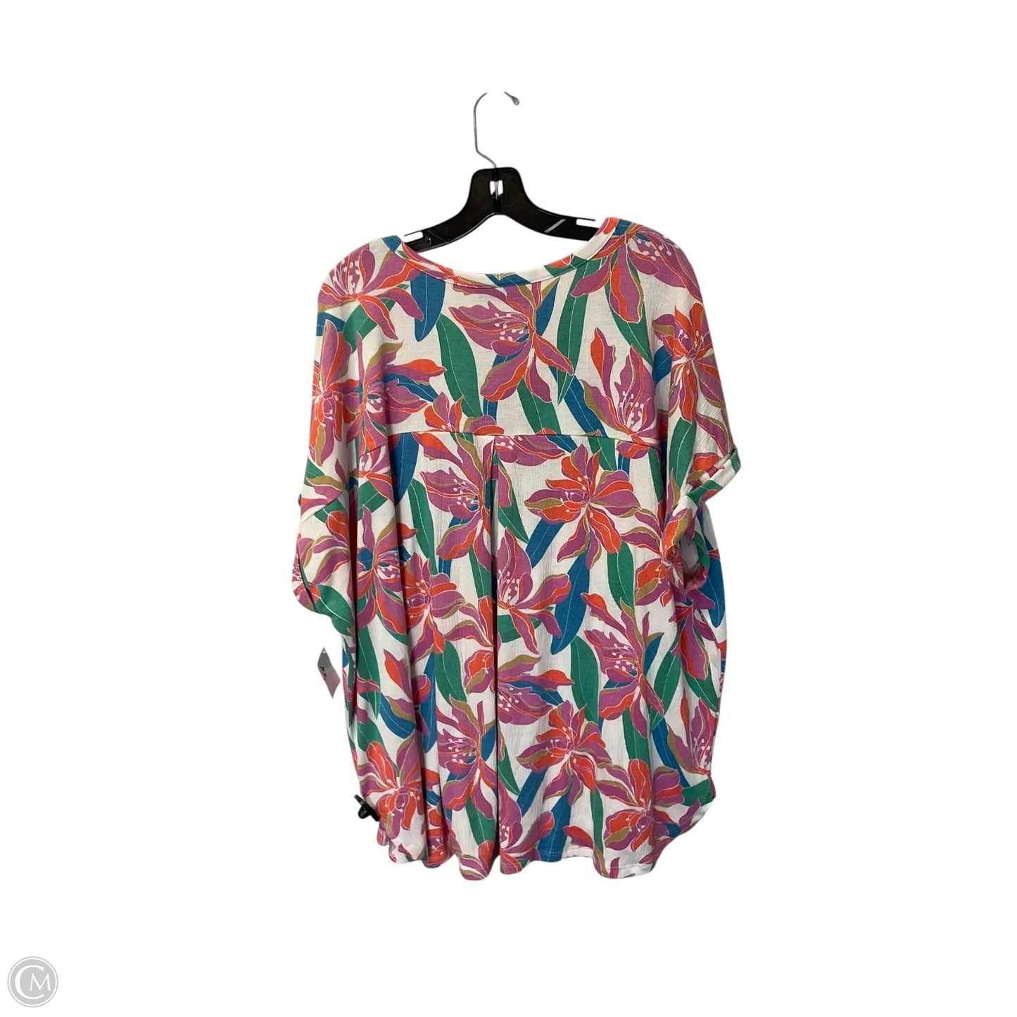 Top Short Sleeve By Lane Bryant In Multi-colored, Size: 3x