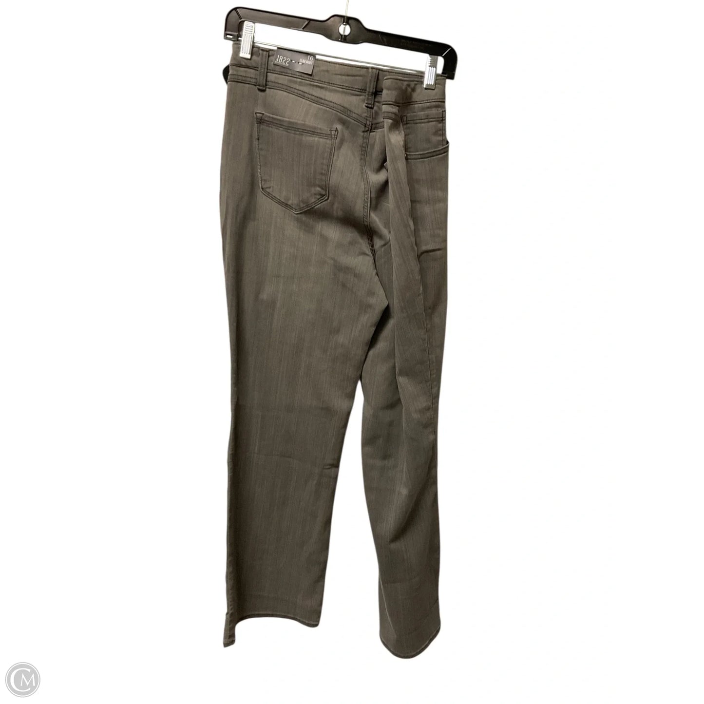 Jeans Boot Cut By 1822 Denim In Grey Denim, Size: 16