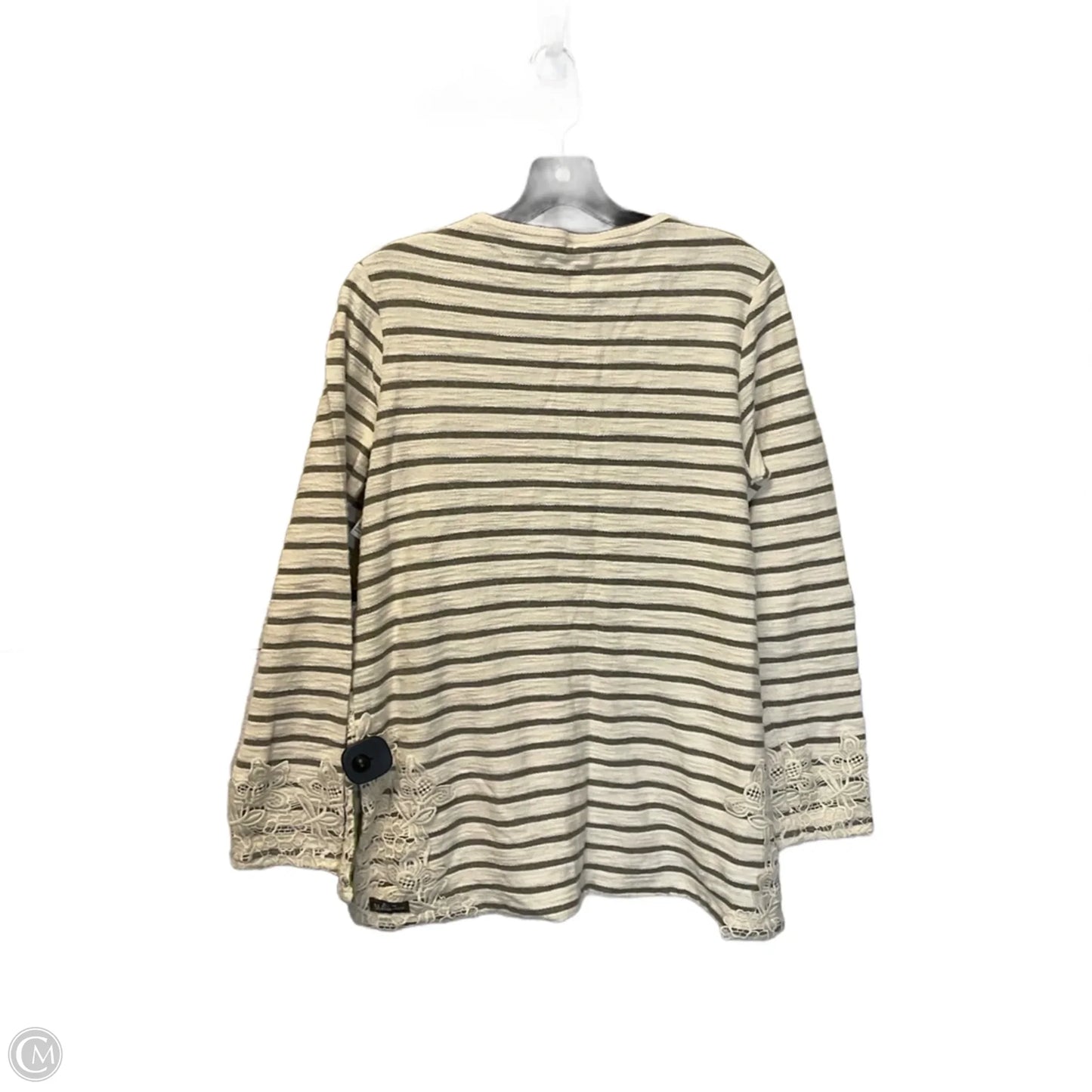Top Long Sleeve By Matilda Jane In Striped Pattern, Size: M