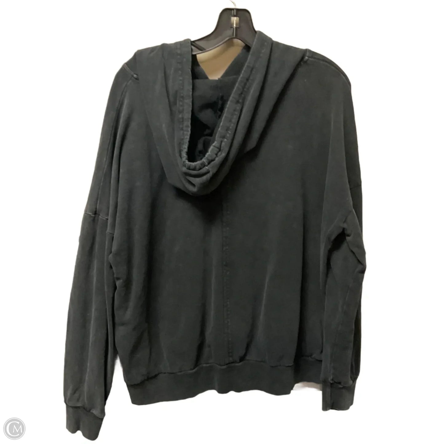 Sweatshirt Hoodie By Easel In Grey, Size: M