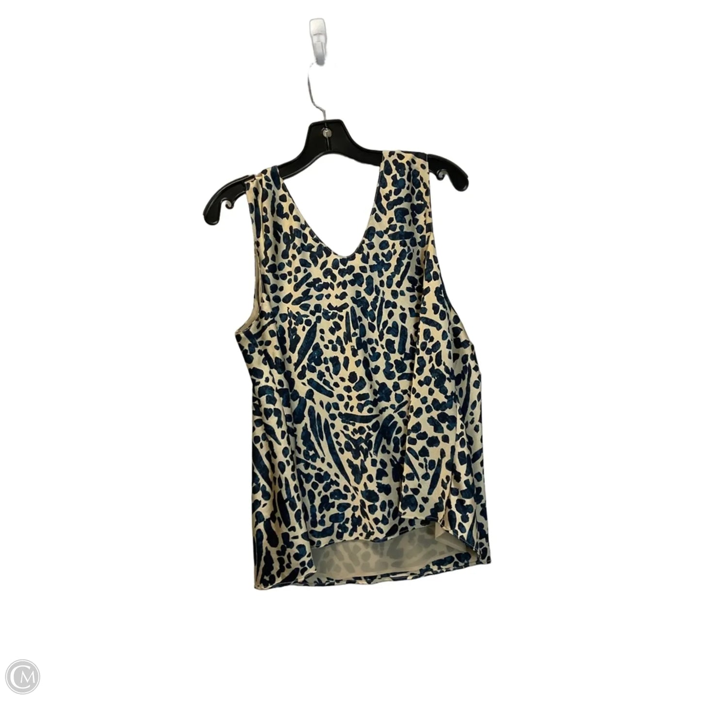 Top Sleeveless By Nic + Zoe In Blue & Gold, Size: L