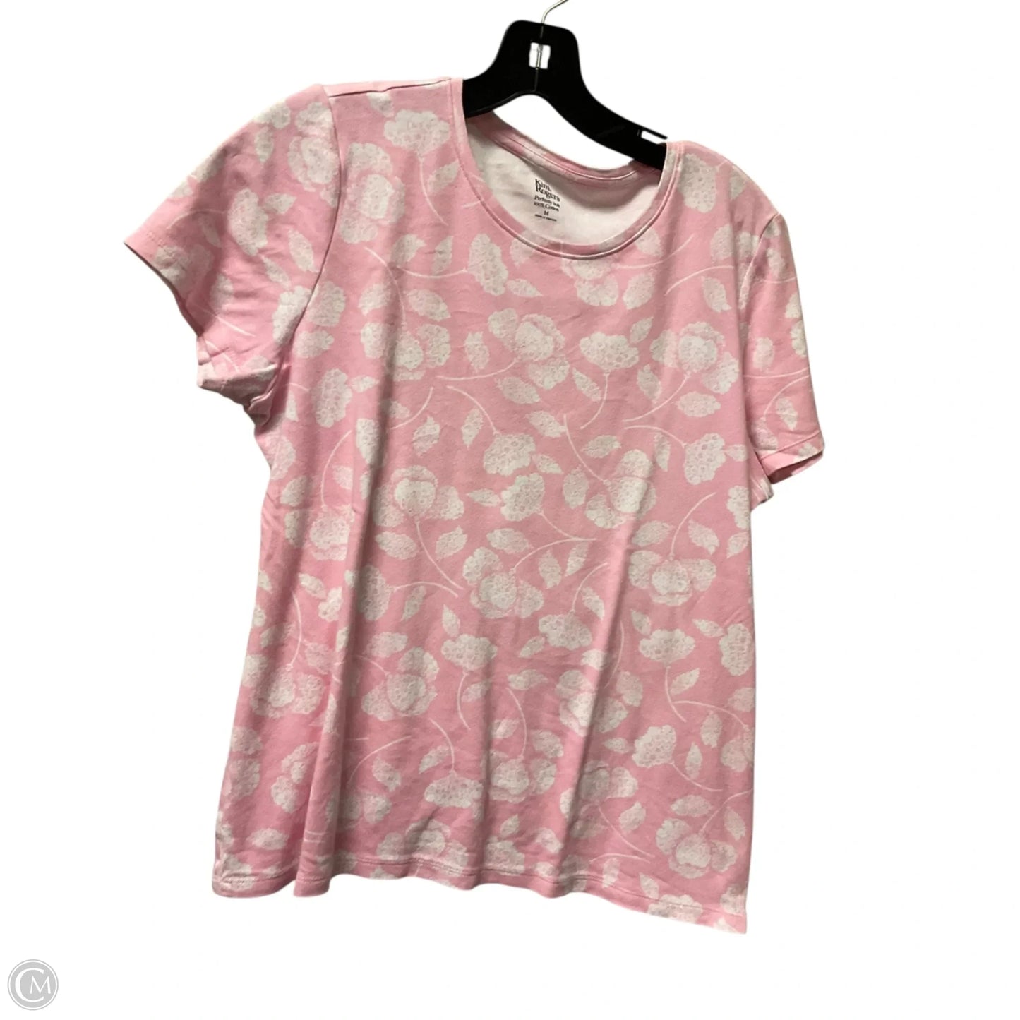 Top Short Sleeve By Kim Rogers In Pink, Size: M