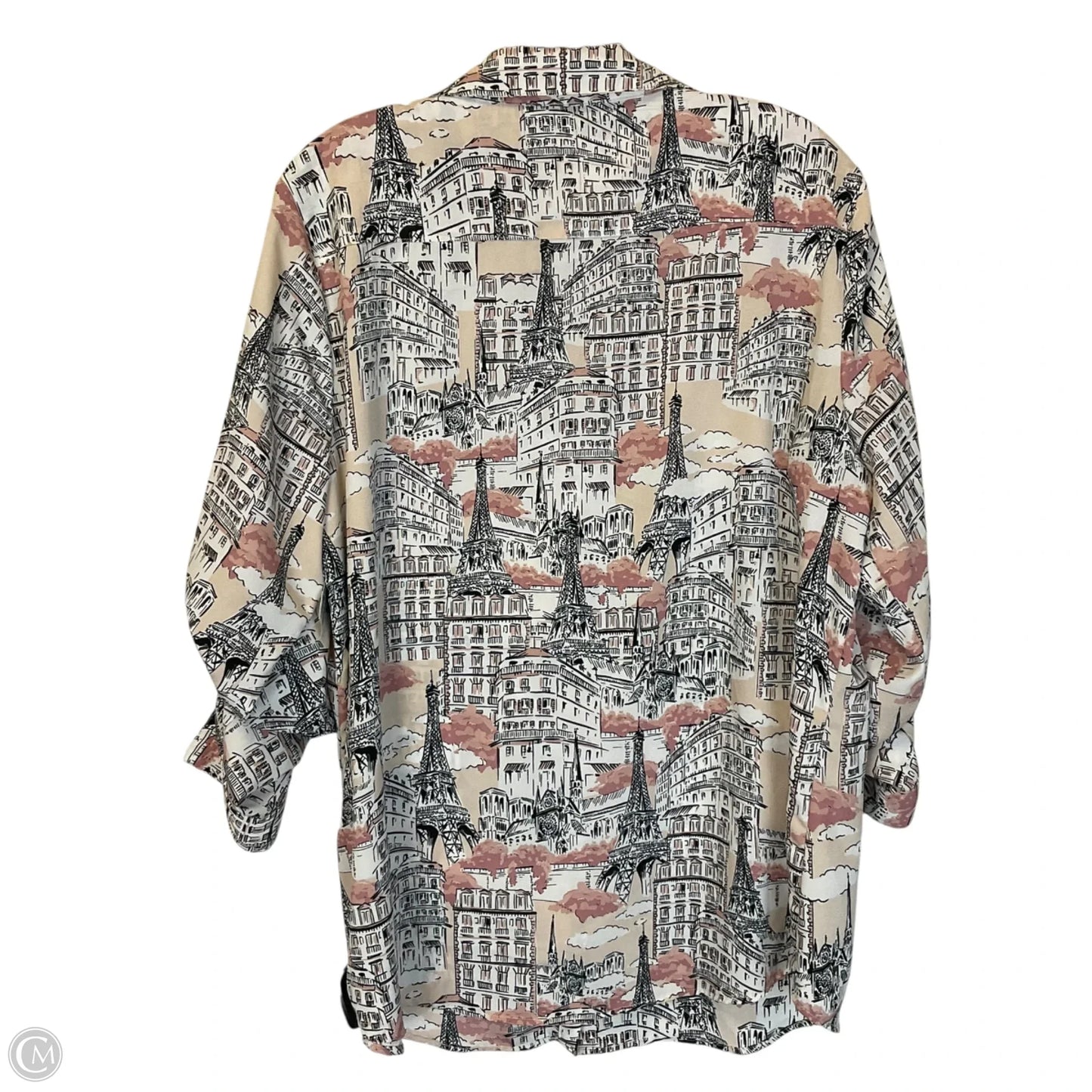 Top Long Sleeve Designer By Karl Lagerfeld In Pink, Size: Xl