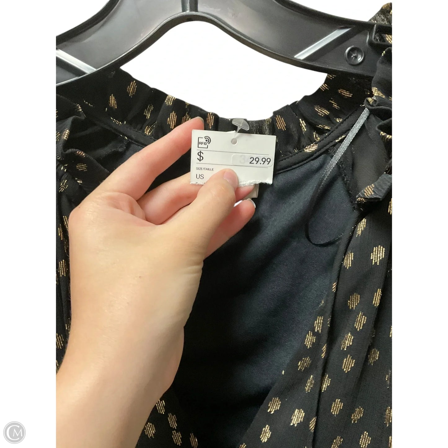 Dress Casual Short By H&m In Polkadot Pattern, Size: 14