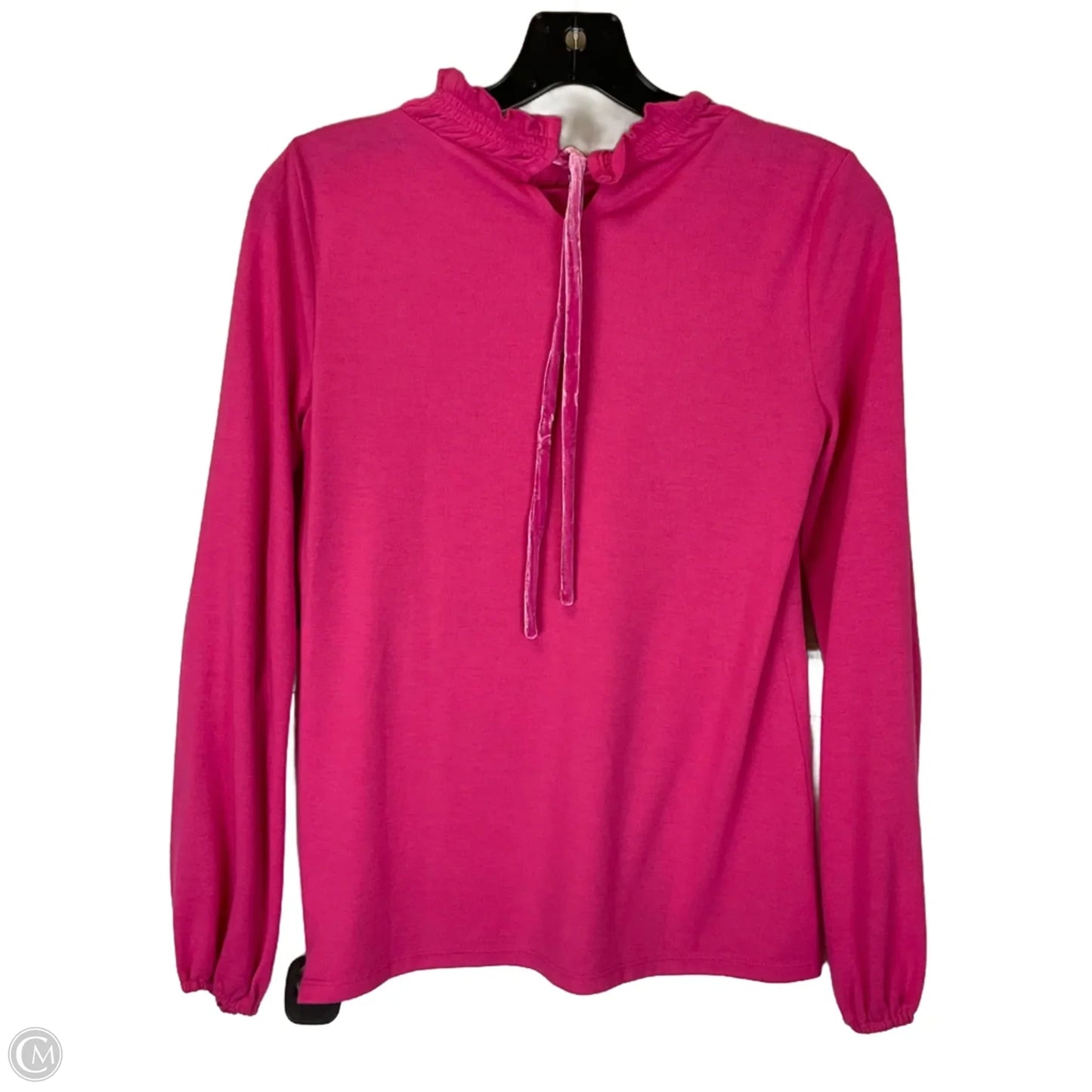 Top Long Sleeve Basic By Talbots In Pink, Size: S