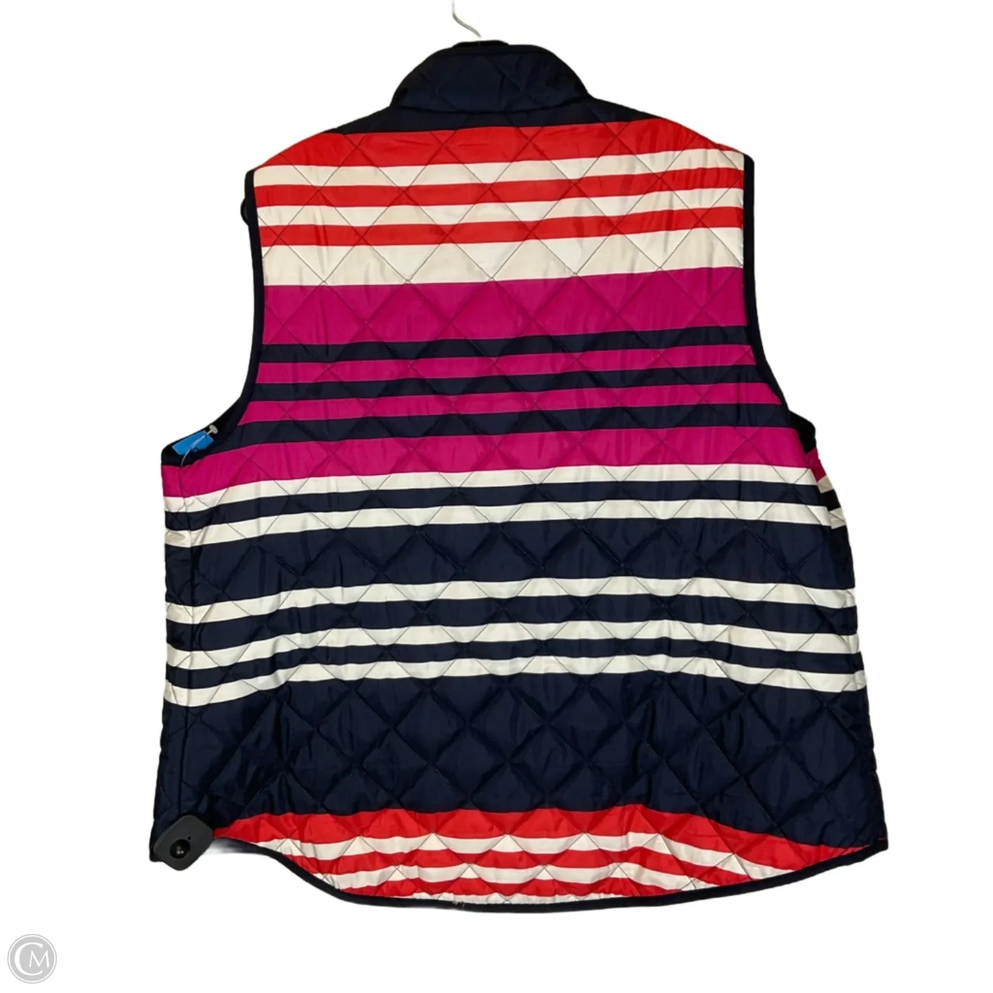 Vest Puffer & Quilted By Crown And Ivy In Striped Pattern, Size: 3x