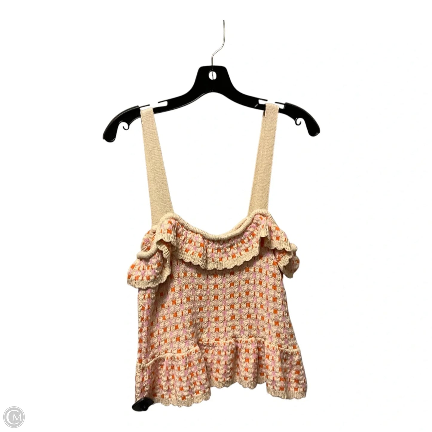 Top Sleeveless By Entro In Cream, Size: L