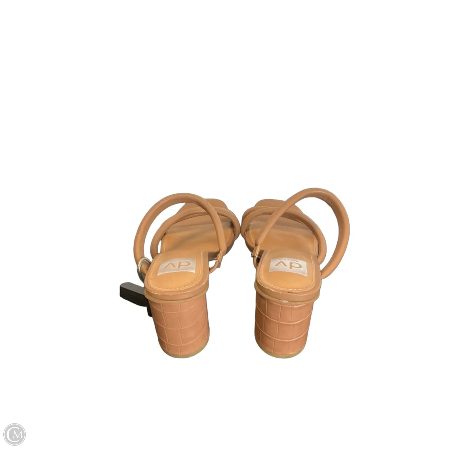 Sandals Heels Block By Dolce Vita In Tan, Size: 6.5