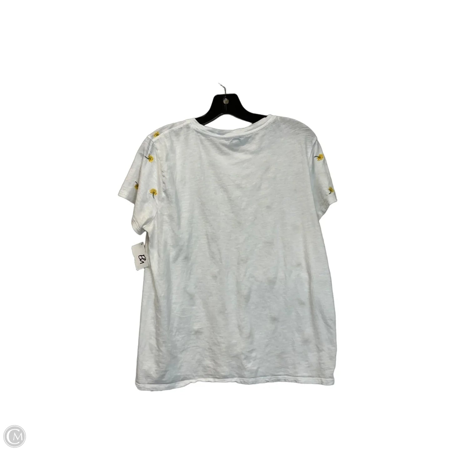 Top Short Sleeve By Lucky Brand In White, Size: L