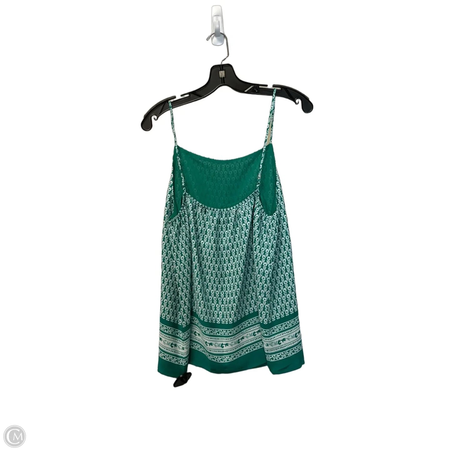 Top Sleeveless By Loft In Green, Size: M