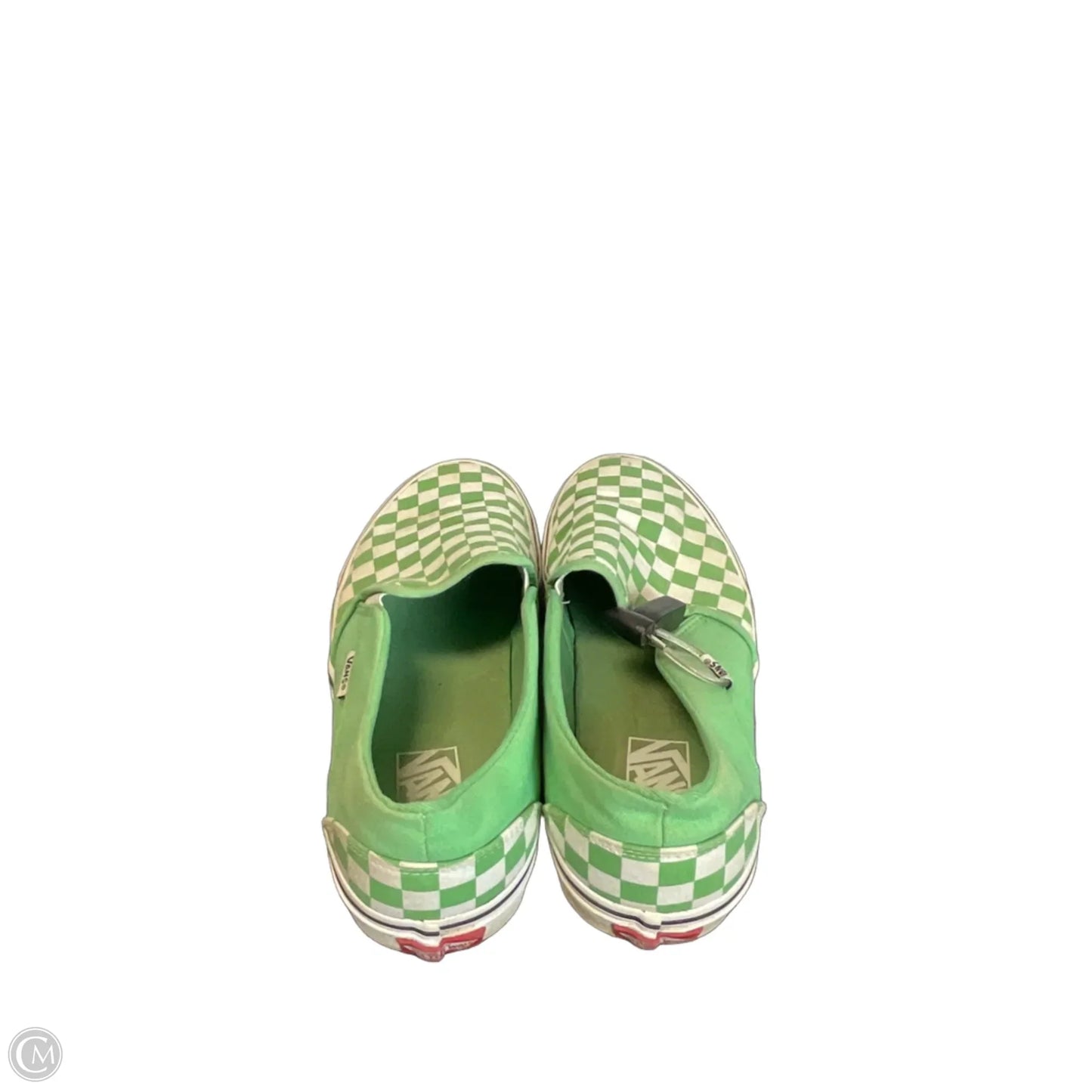 Shoes Flats By Vans In Green, Size: 11