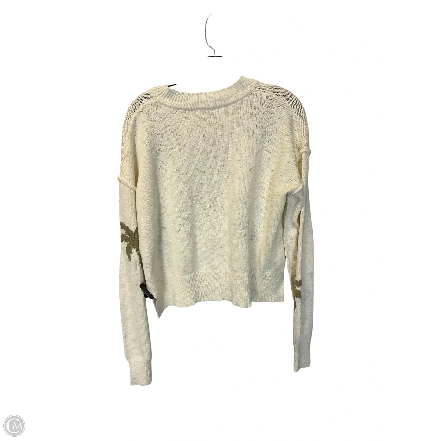 Sweater By Hem & Thread In White, Size: L