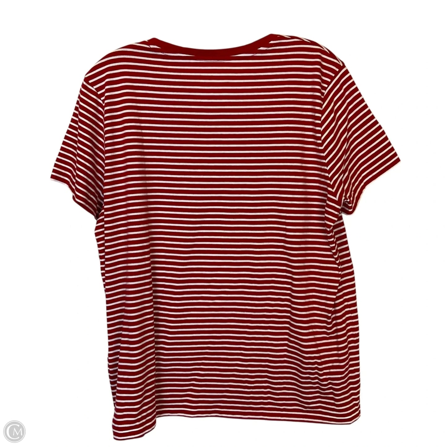 Top Short Sleeve By Polo Ralph Lauren In Striped Pattern, Size: Xl