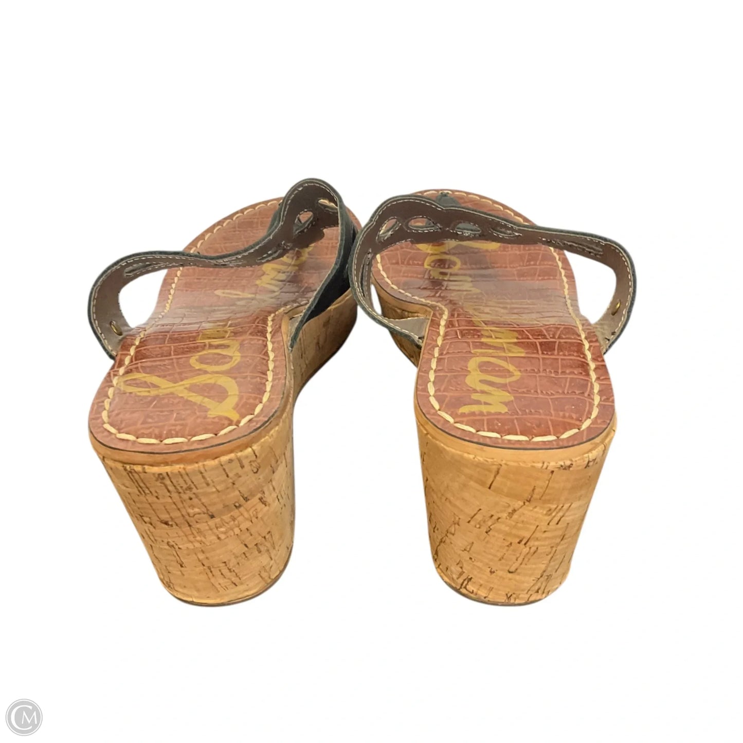 Sandals Heels Wedge By Sam Edelman In Black, Size: 7.5