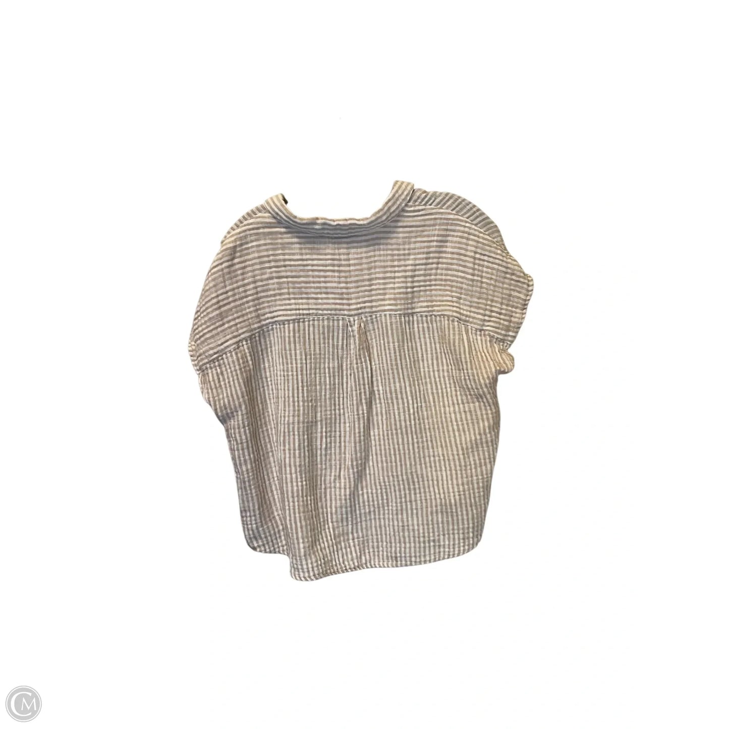 Top Short Sleeve By Beachlunchlounge In Striped Pattern, Size: Xl