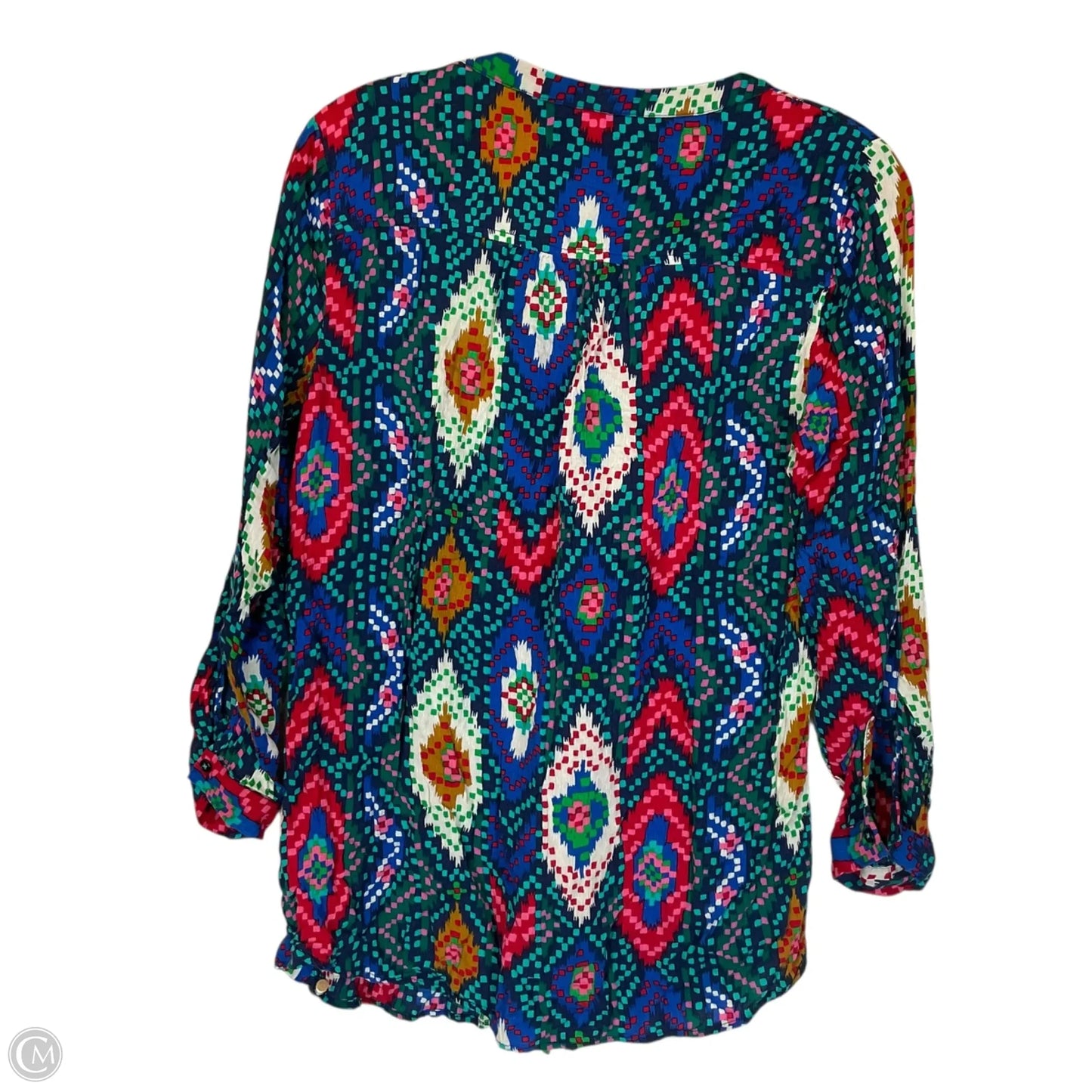 Top Long Sleeve By Maeve In Blue, Size: 6