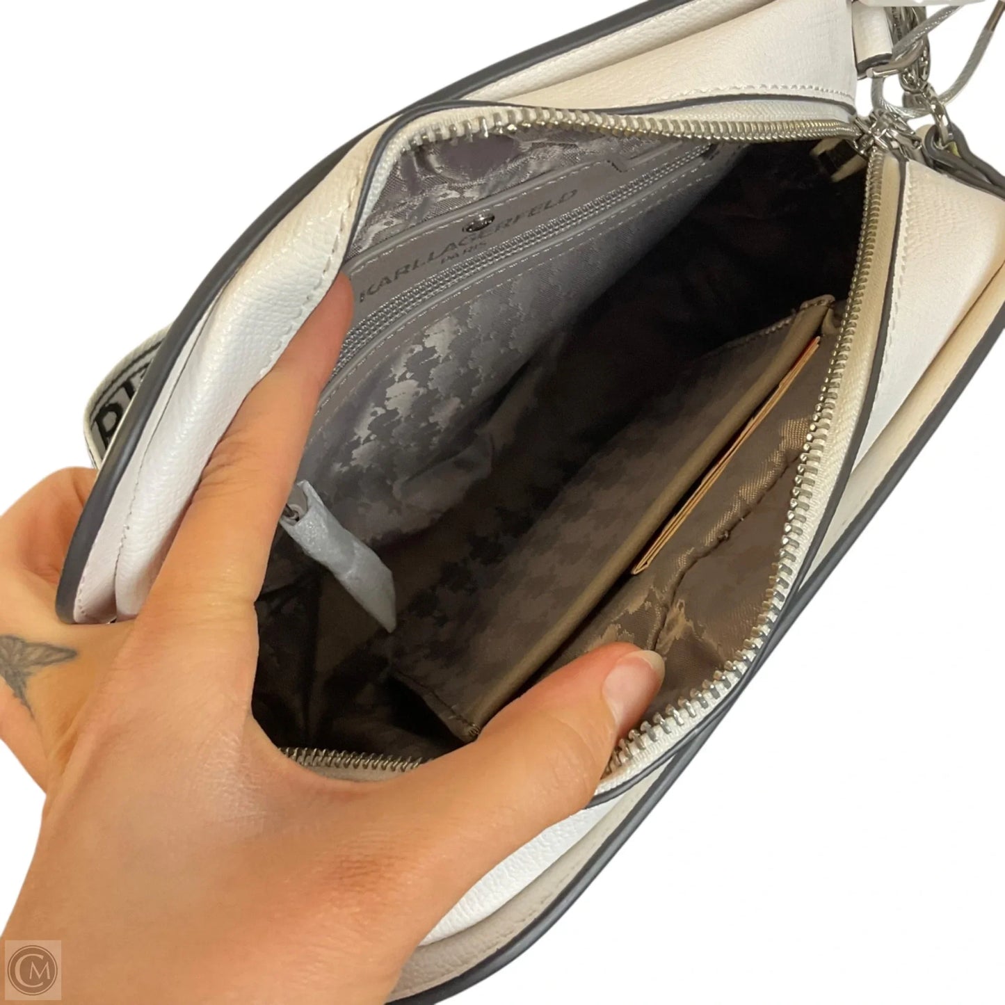 Crossbody Designer By Karl Lagerfeld, Size: Small