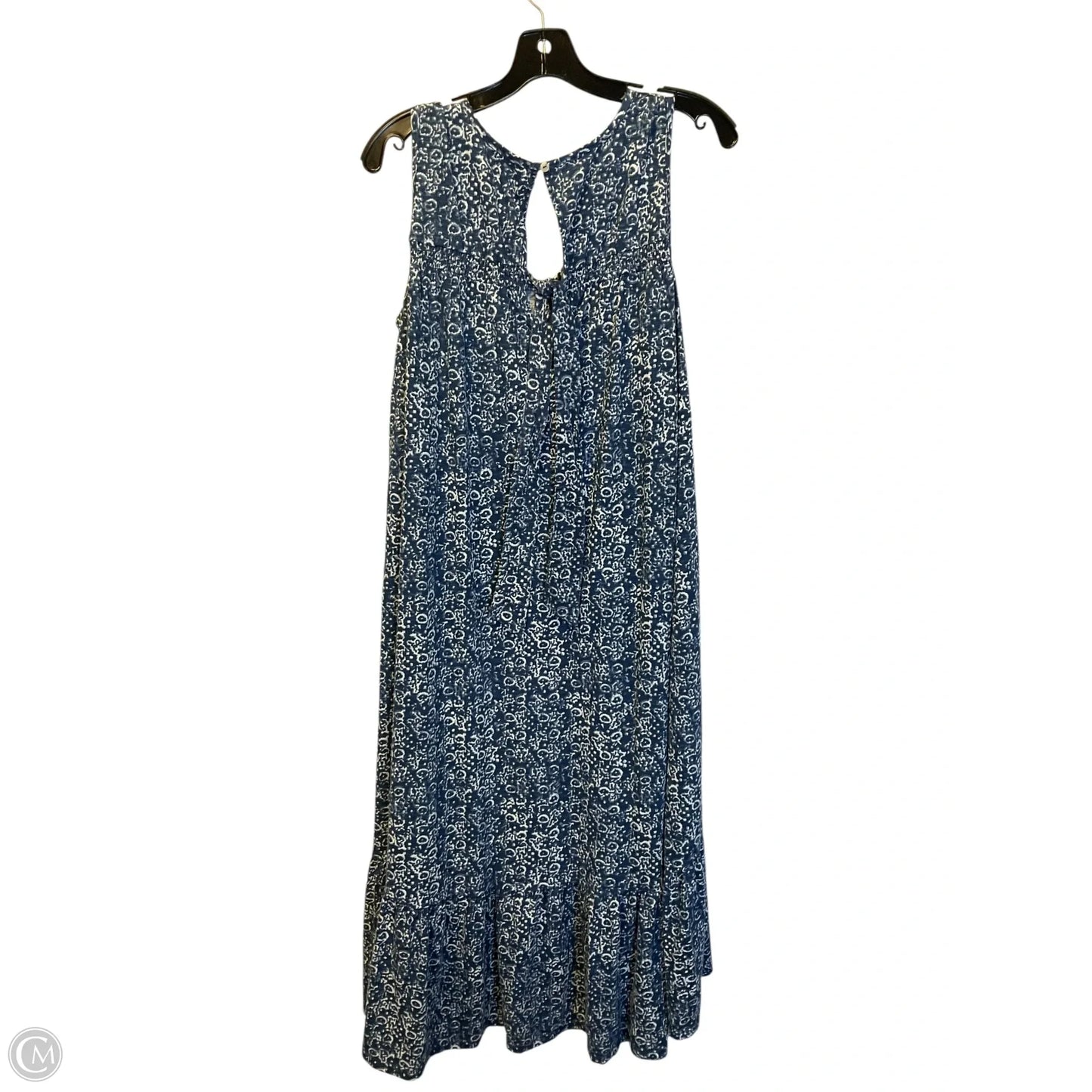 Dress Casual Midi By Wonderly In Blue & White, Size: M