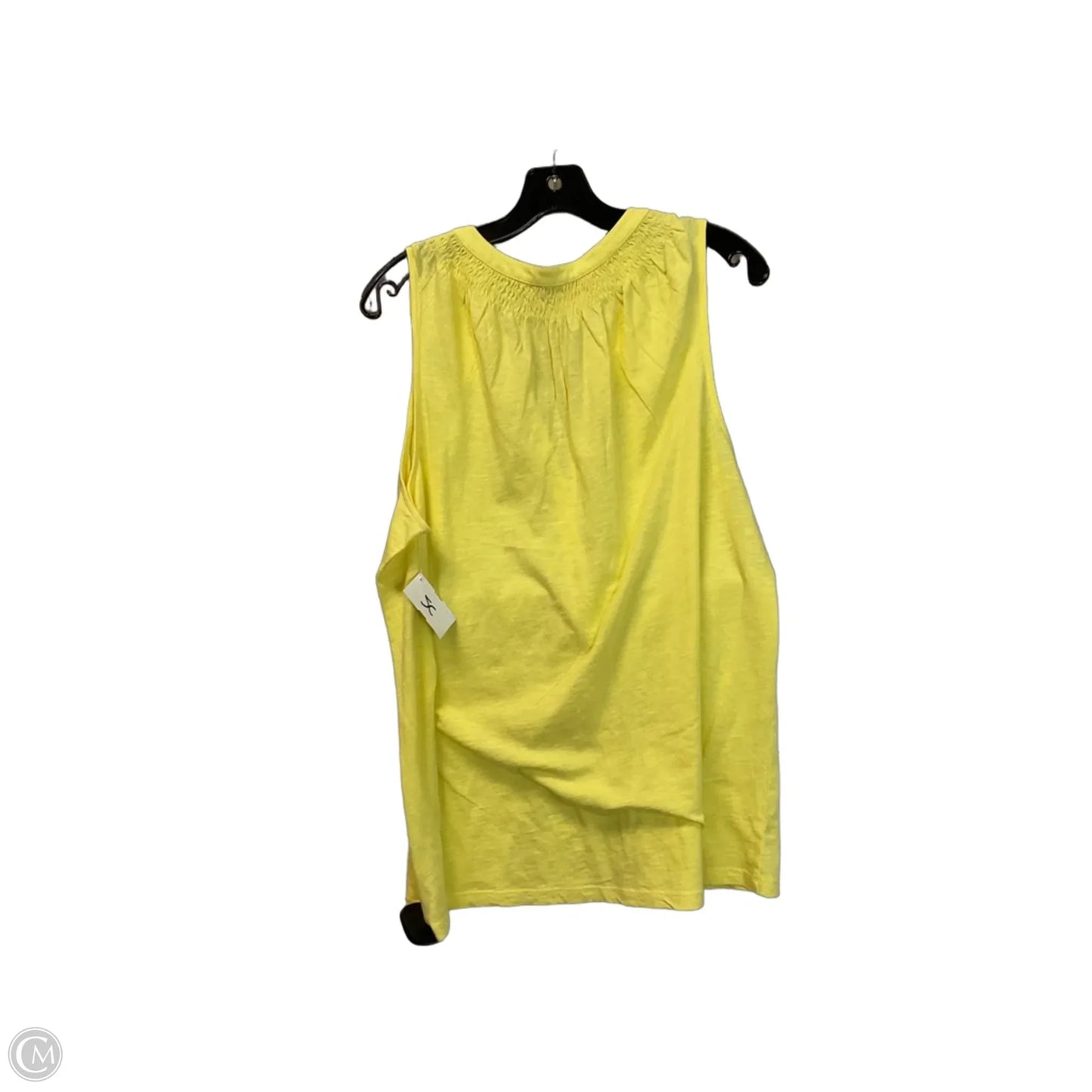Top Sleeveless Designer By Lilly Pulitzer In Yellow, Size: Xl