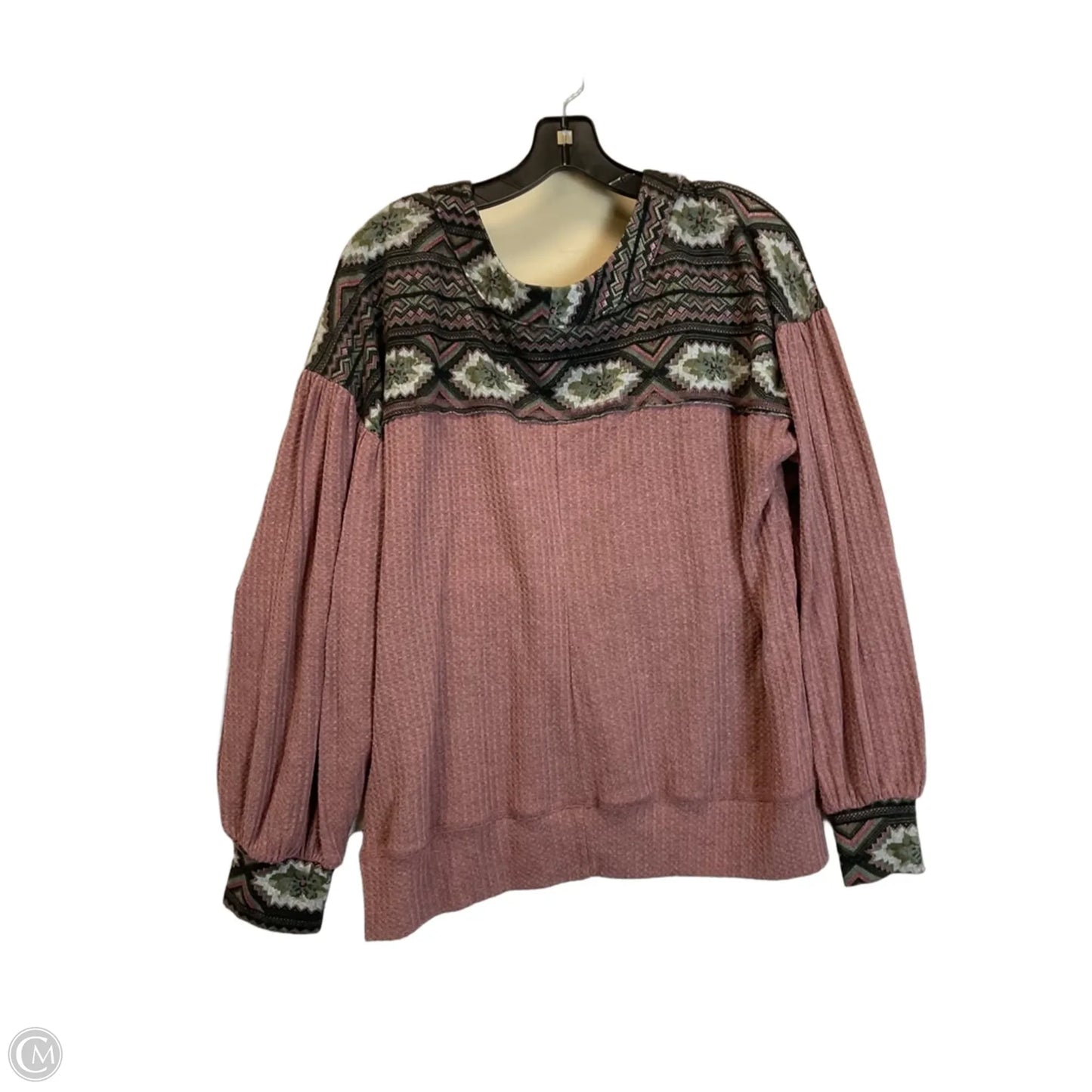 Top Long Sleeve By Umgee In Pink, Size: L