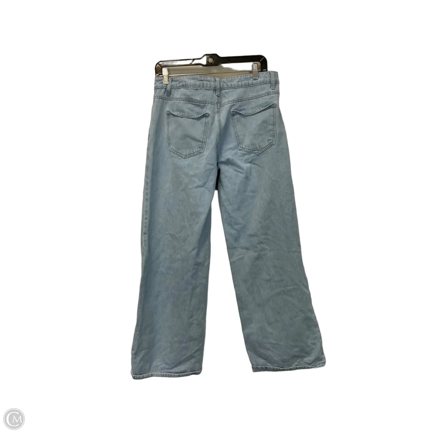 Jeans Wide Leg By Edikted In Blue Denim, Size: M