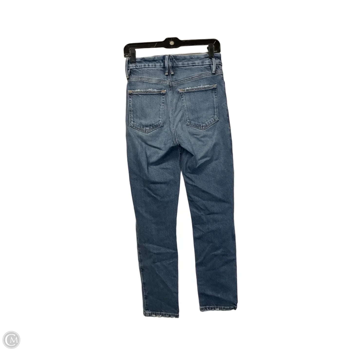 Jeans Flared By Good American In Blue Denim, Size: 0