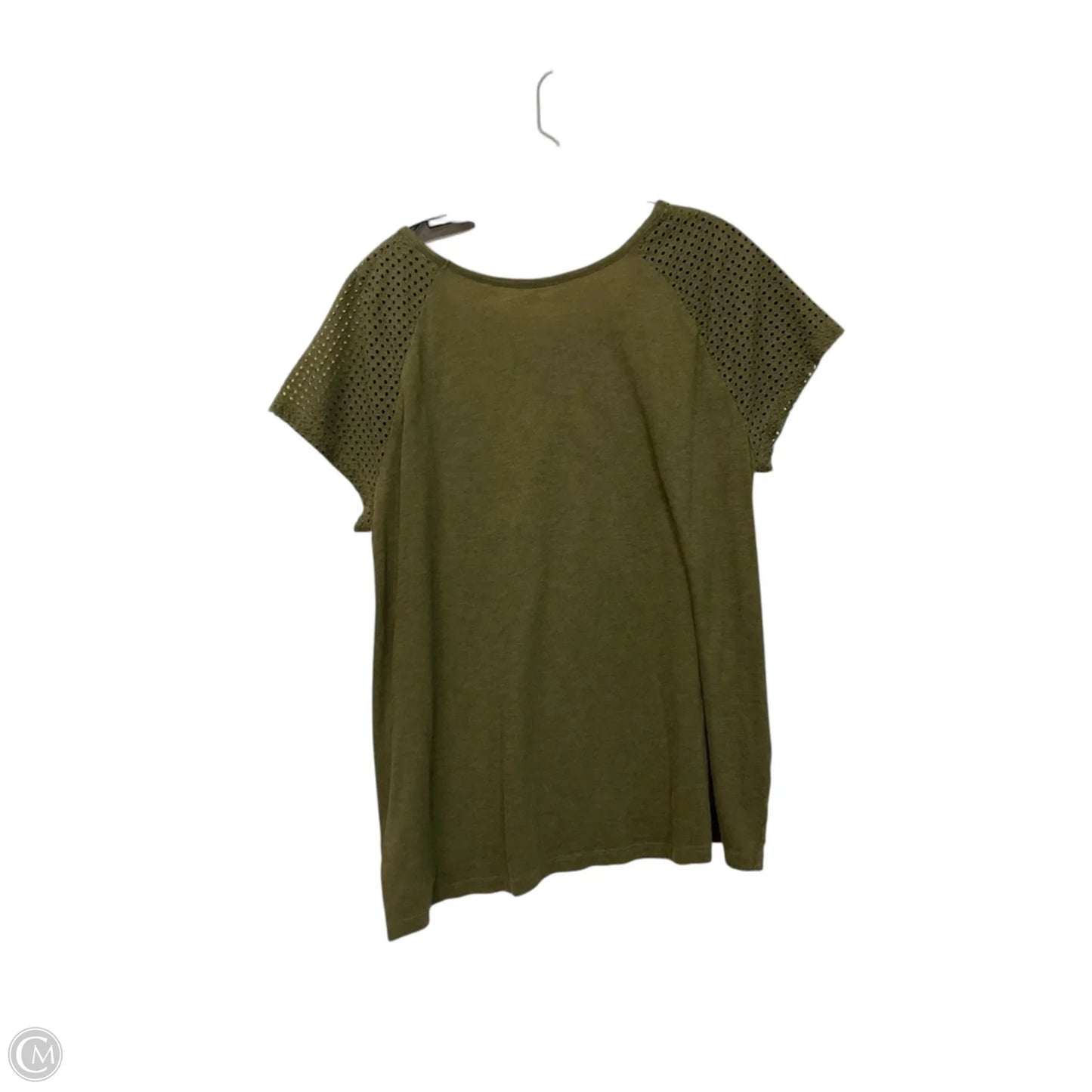Top Short Sleeve By Eddie Bauer In Green, Size: Xl