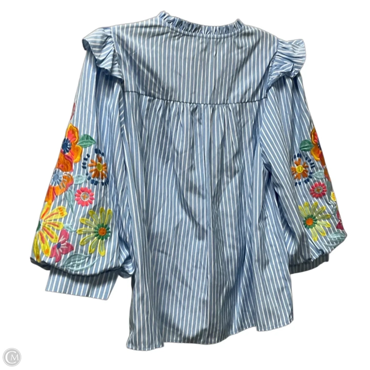 Top Long Sleeve By Jodifl In Blue, Size: M