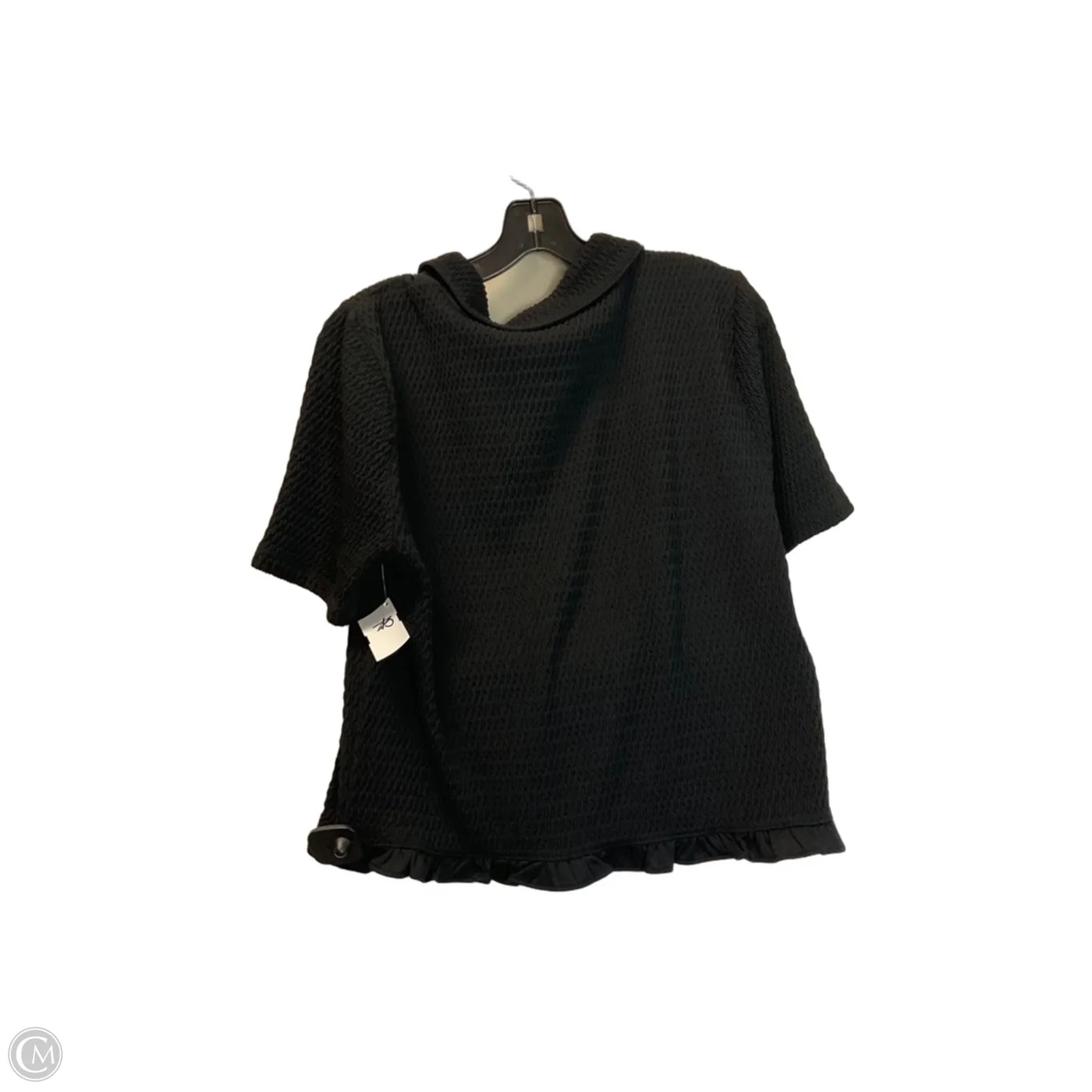 Top Short Sleeve By Loft In Black, Size: Xl