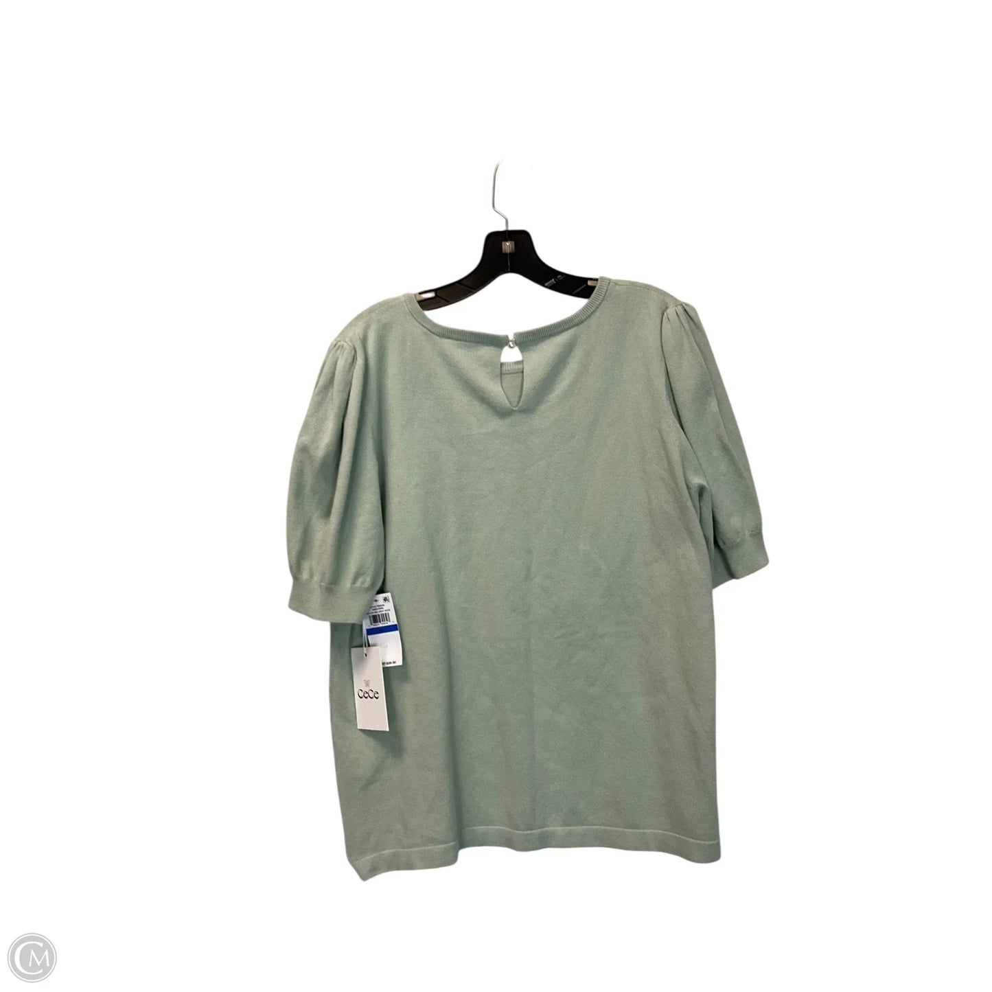 Top Short Sleeve By Cece In Green, Size: Xl