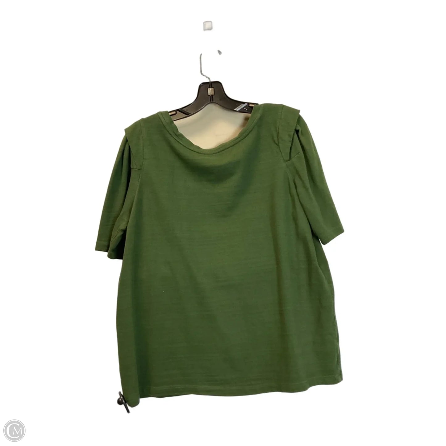 Top Short Sleeve By Loft In Green, Size: L