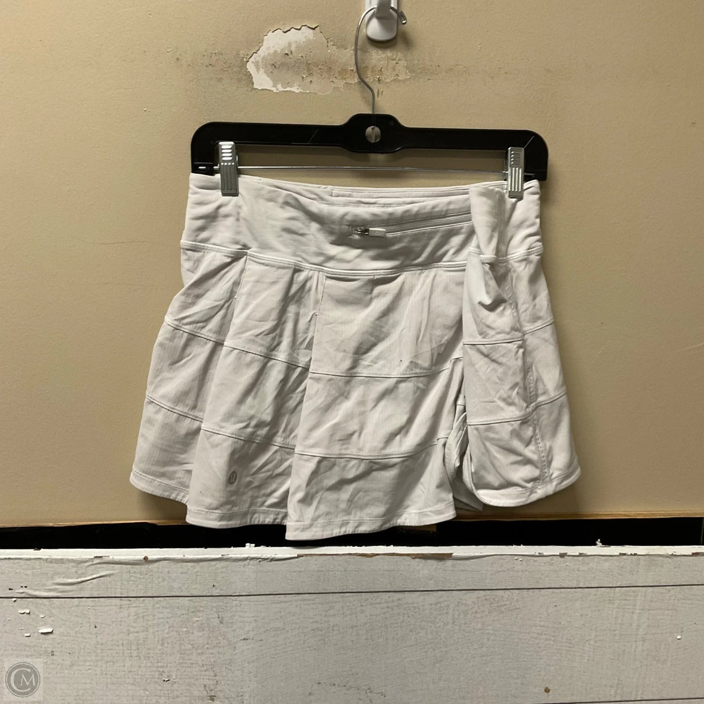Athletic Skort By Lululemon In White, Size: L