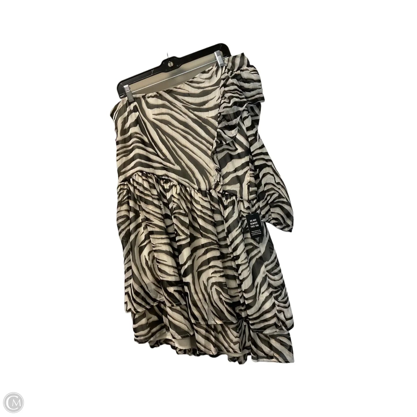 Dress Casual Short By Rachel Zoe In Black & Tan, Size: L