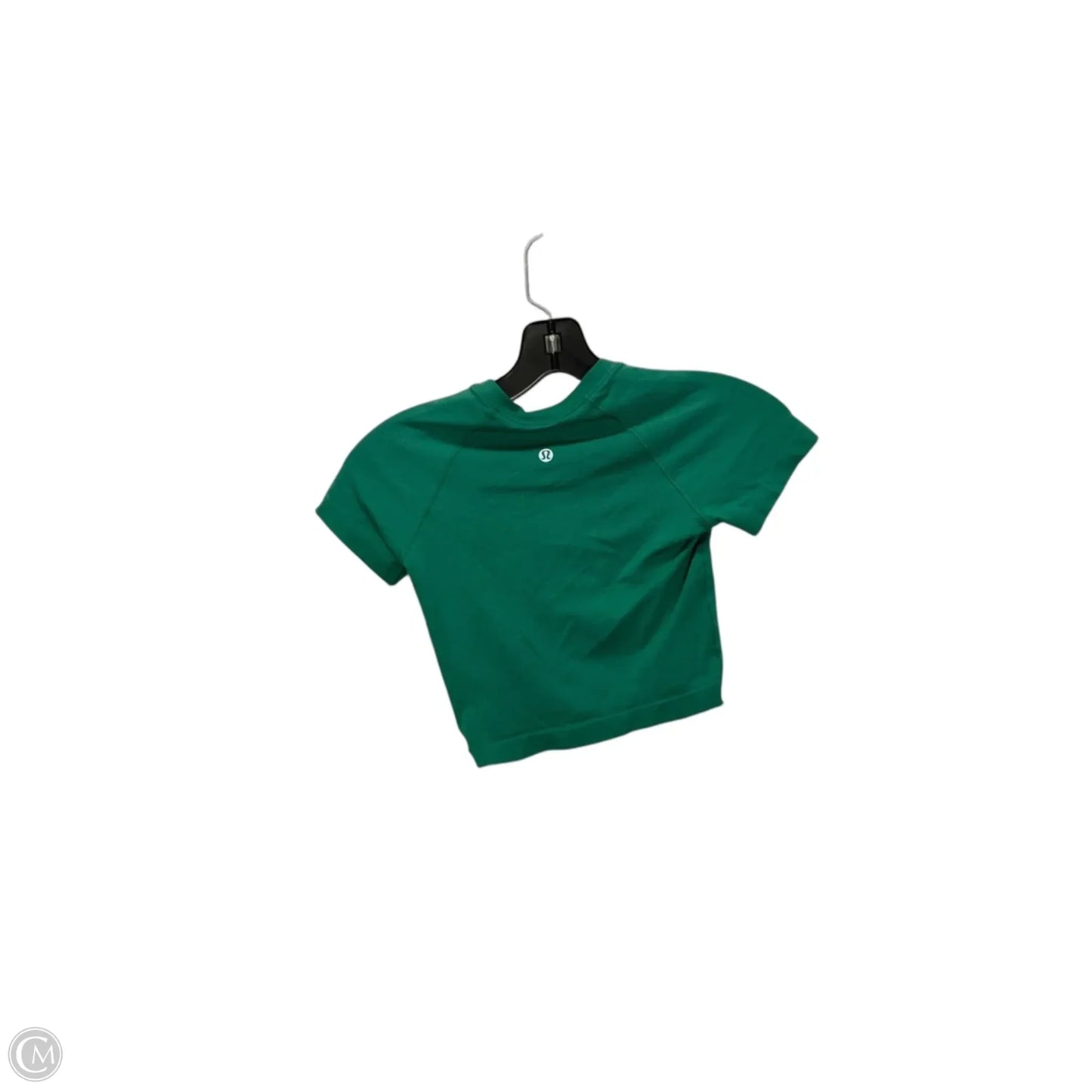 Athletic Top Short Sleeve By Lululemon In Green, Size: Xs