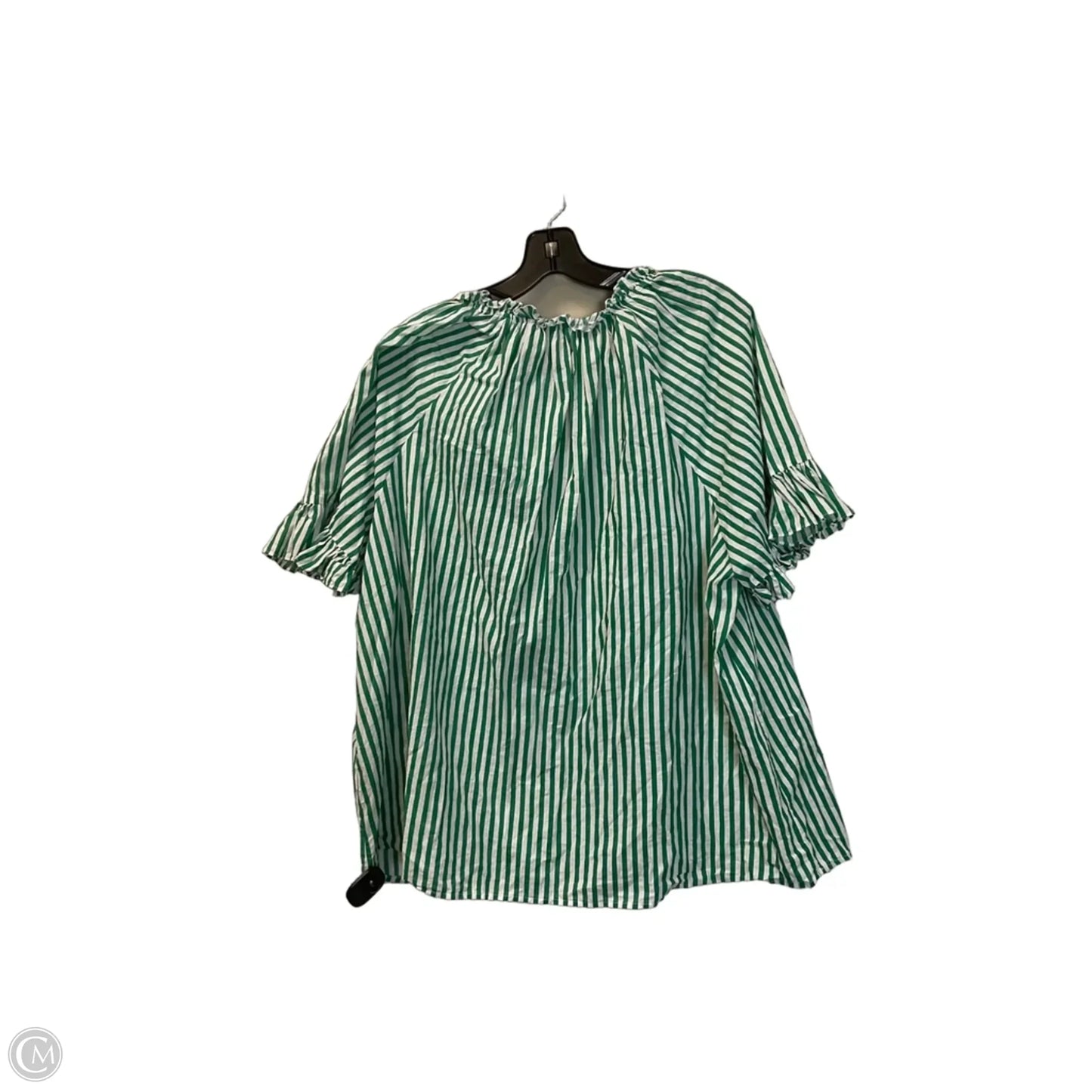 Top Short Sleeve Basic By Philosophy In Green, Size: 2x
