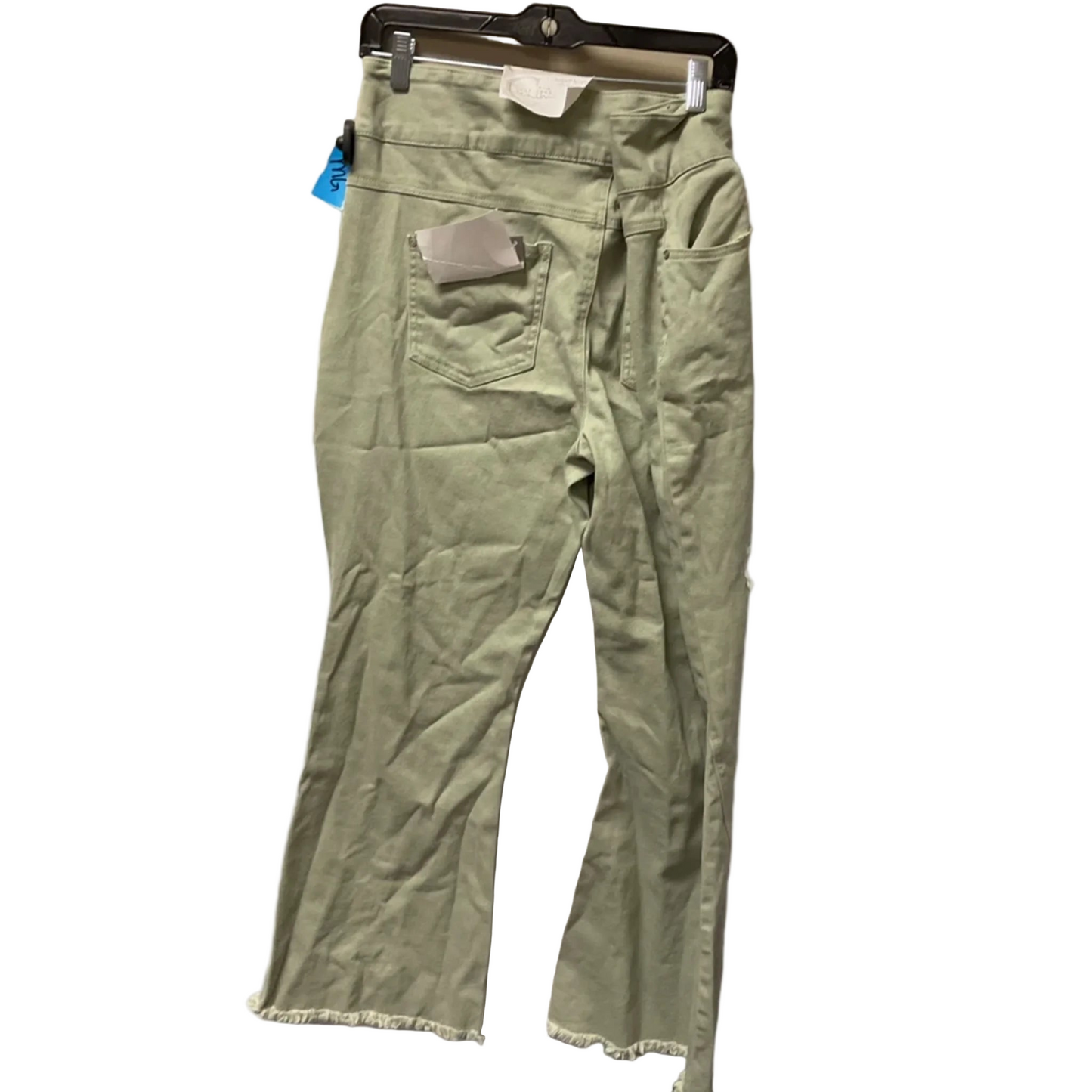 Jeans Flared By Cato In Green Denim, Size: 18