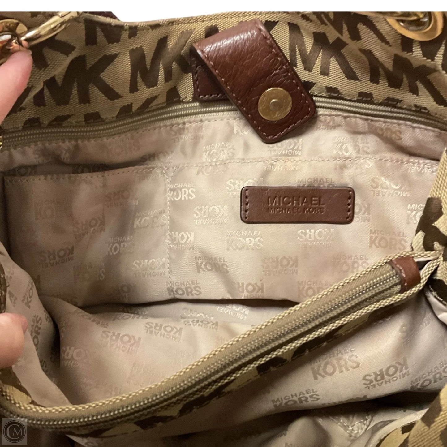 Handbag Designer By Michael Kors, Size: Medium