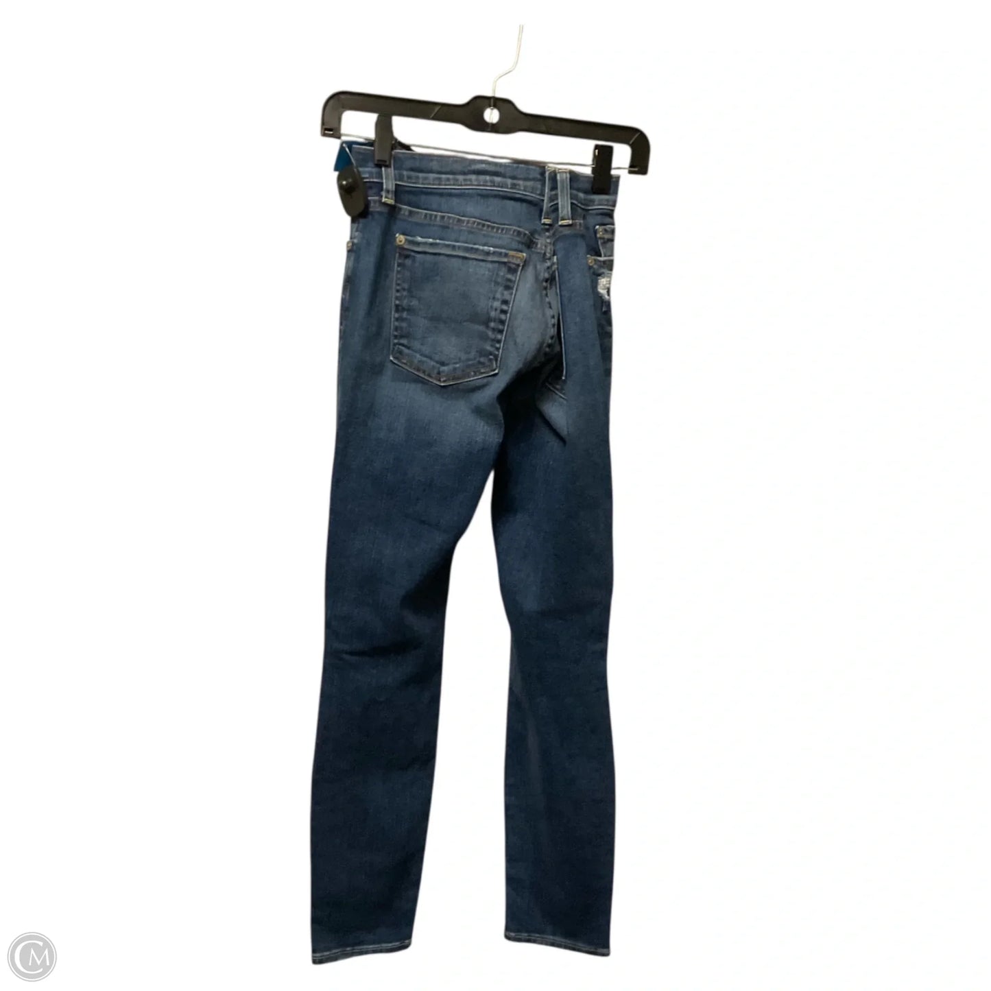 Jeans Skinny By 7 For All Mankind In Blue Denim, Size: 6