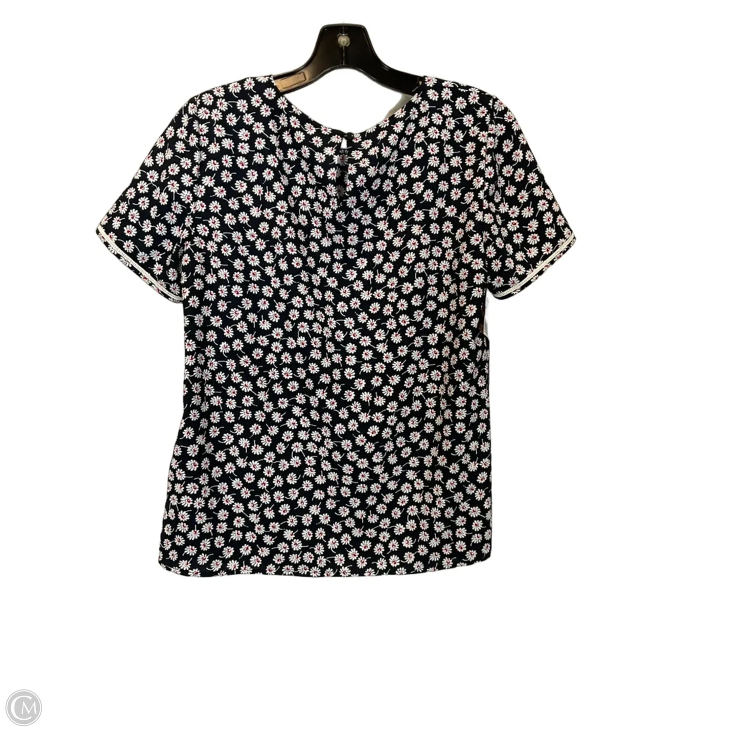 Top Short Sleeve By Brooks Brothers In Floral Print, Size: 6