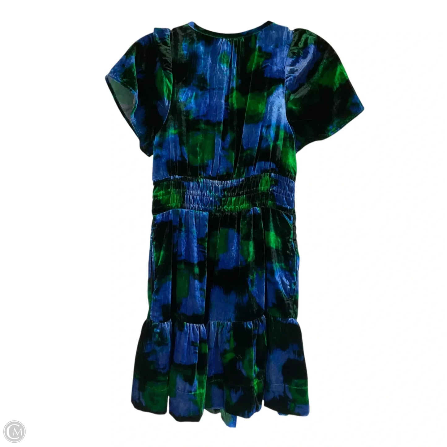 Dress Casual Short By Anthropologie In Blue & Green, Size: XXSP