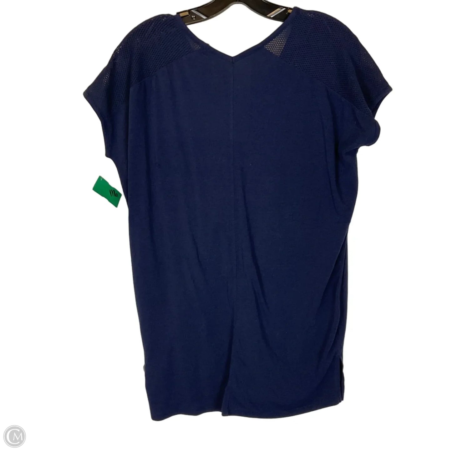 Top Short Sleeve By Athleta In Navy, Size: Xs