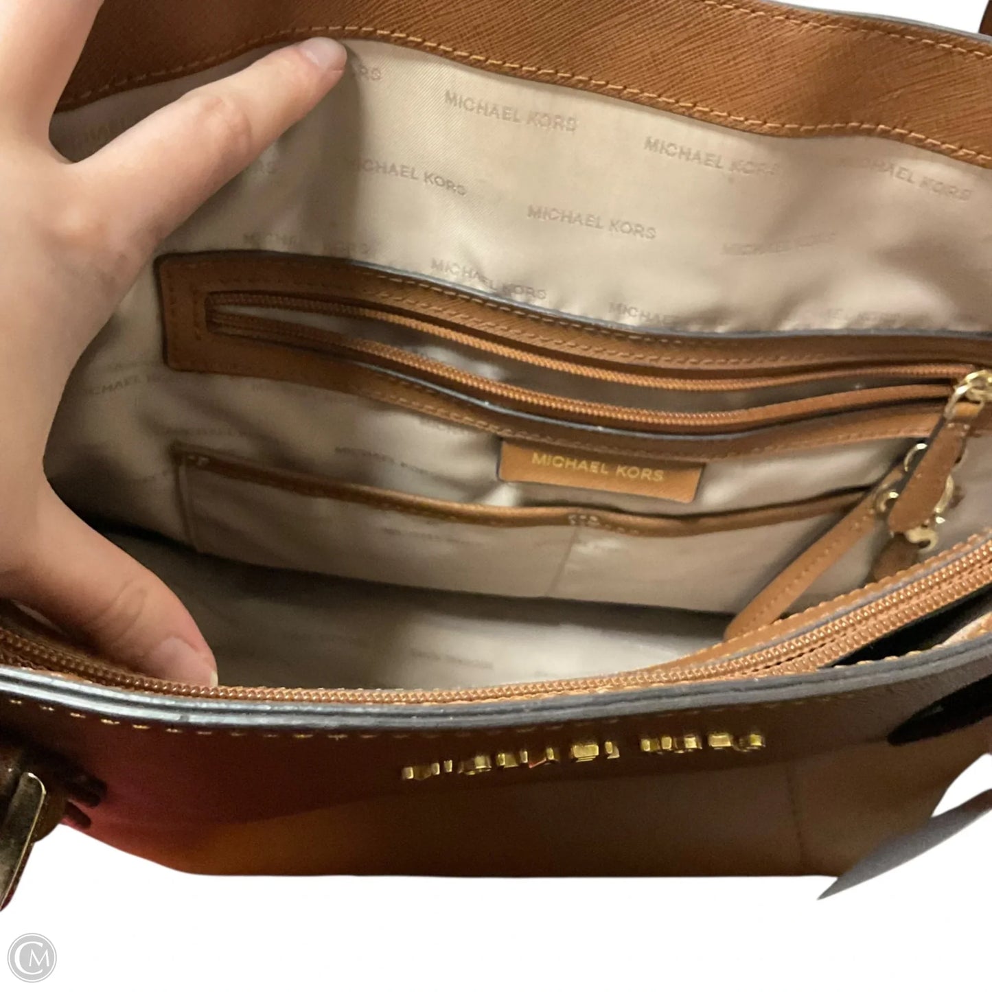 Handbag Designer By Michael Kors, Size: Large