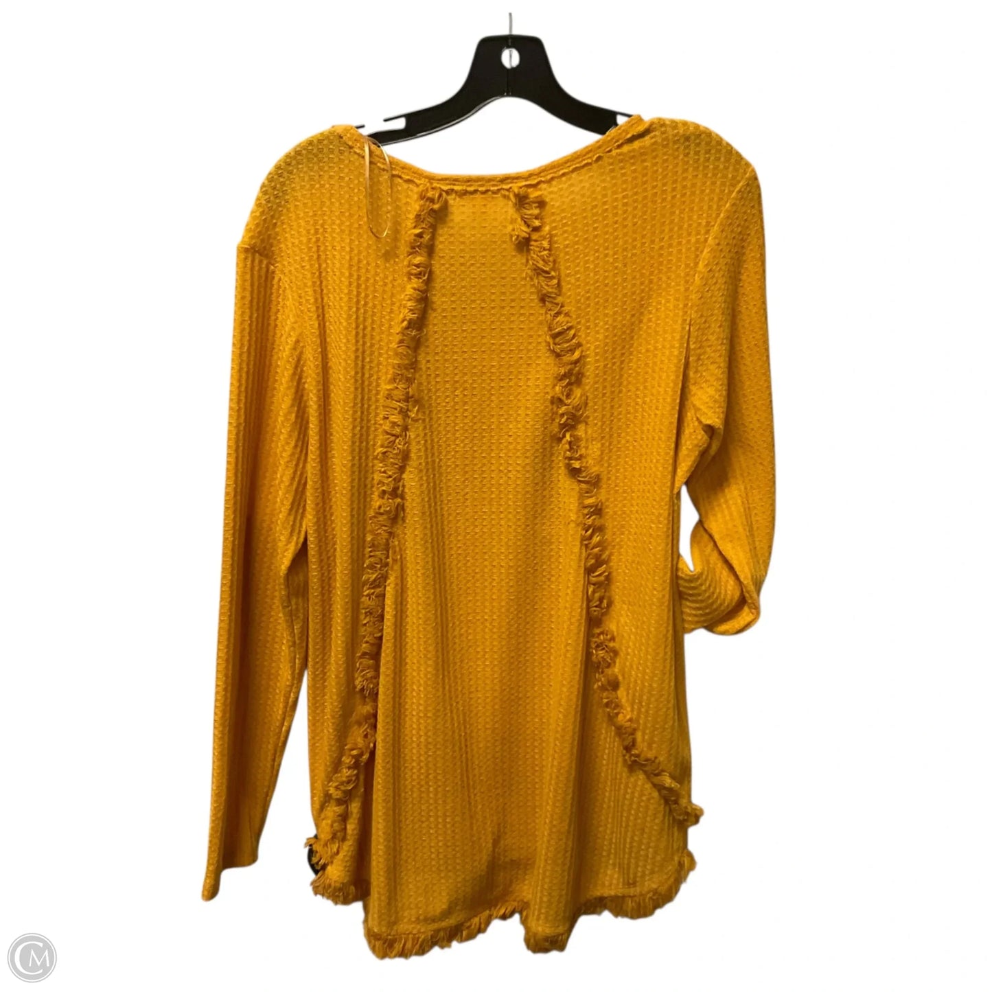 Top Long Sleeve By Umgee In Yellow, Size: S